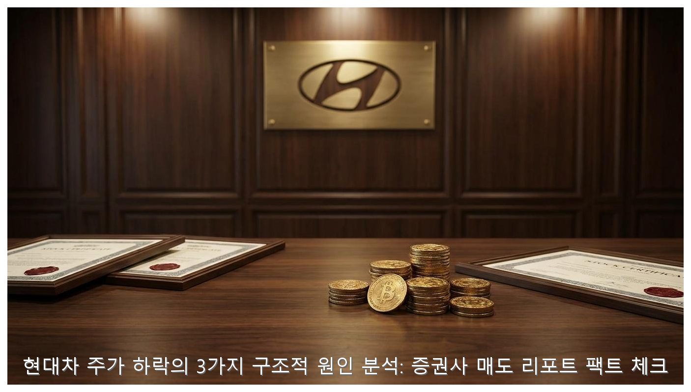 현대차 주가 하락의 3가지 구조적 원인 분석: 증권사 매도 리포트 팩트 체크 핵심 안내 및 분석 인포그래픽 (7)