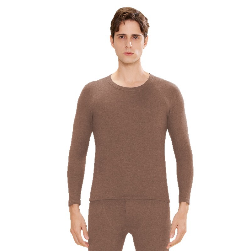 Men's Thermal Top, Cashmere-Silk Blend, Lined