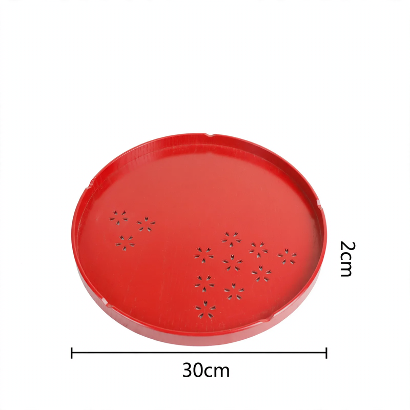 Wooden serving tray, round, various sizes