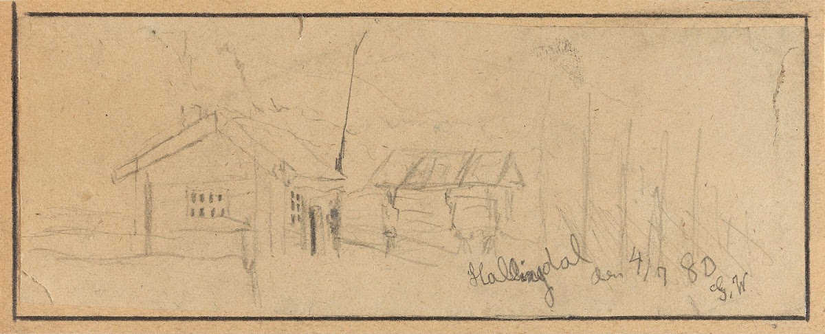 Farm Yard Hallingdal 1880