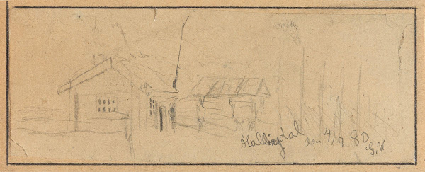 Farm Yard Hallingdal 1880