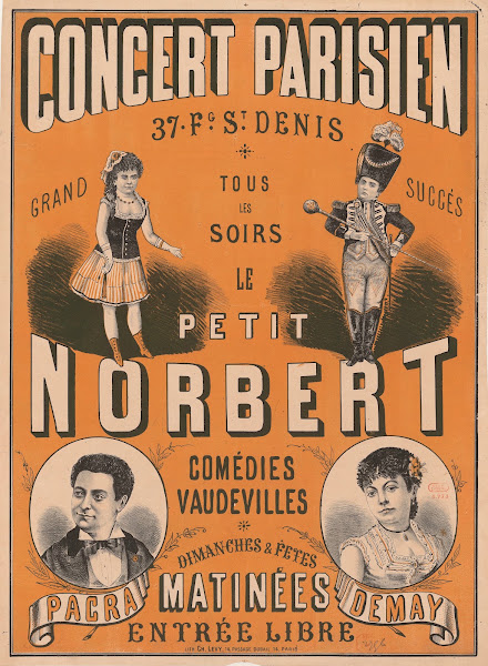 Concert Parisien Le Petit Norbert comédie nouvelles Pacra Demay 1880