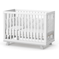 Bed Veres LD1 Manhattan with longitudinal pendulum white/grey