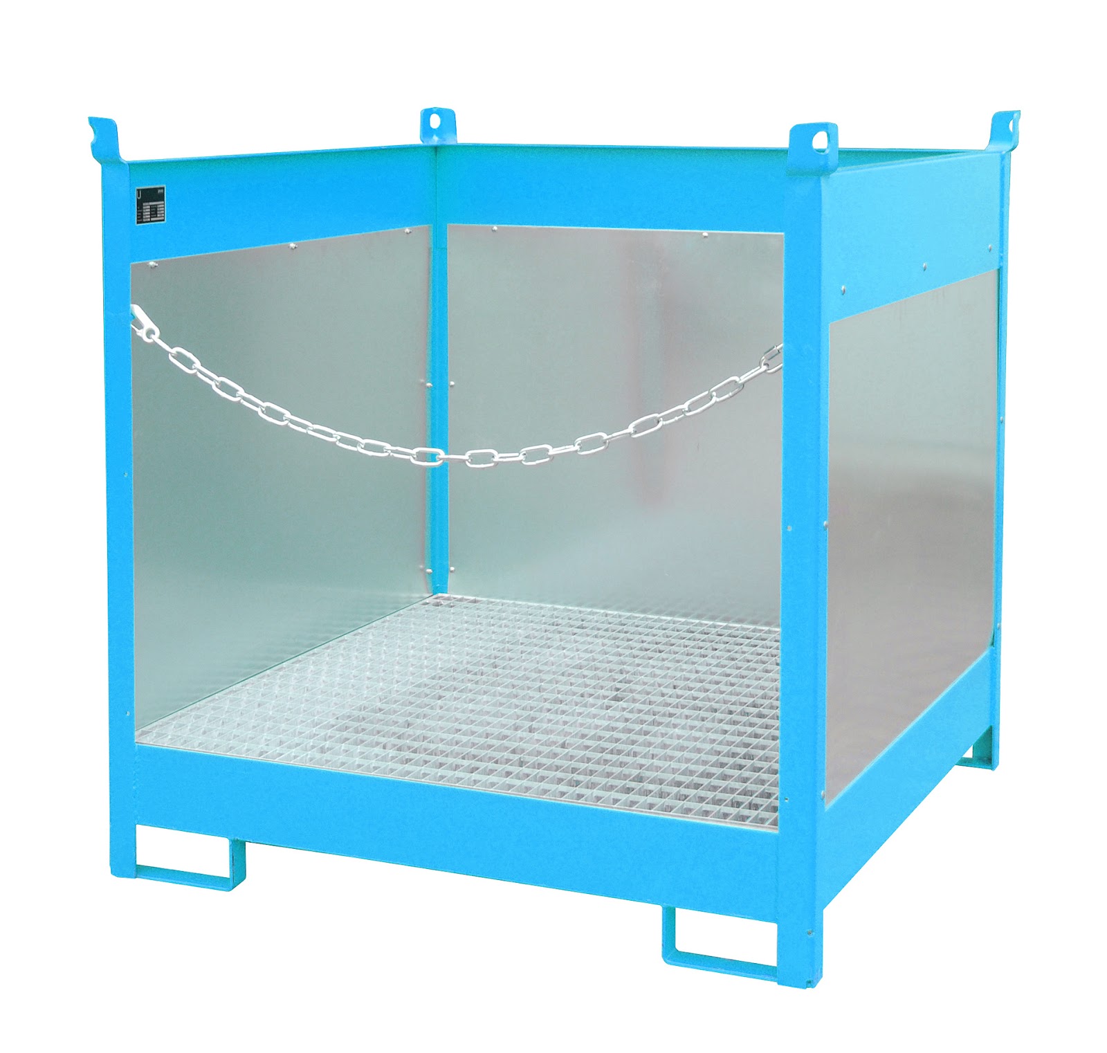 Vaten-stapelpallets FSP-4 G, gelakt, Lichtblauw