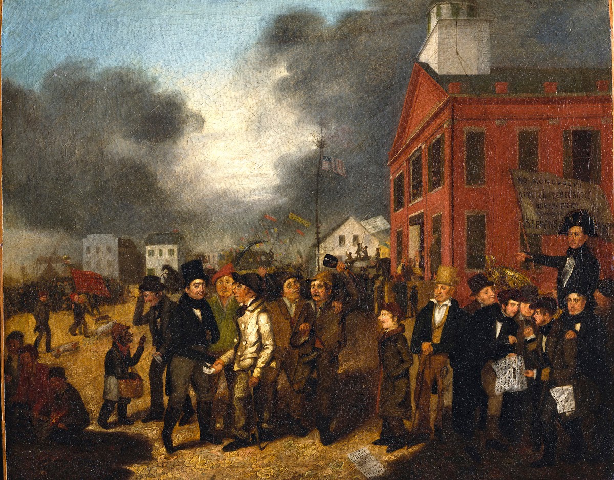 First State Election in Detroit Michigan 1837 ca 1837