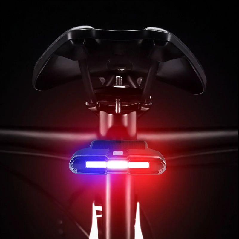 Bicycle rear light three colors, USB charging, waterproof