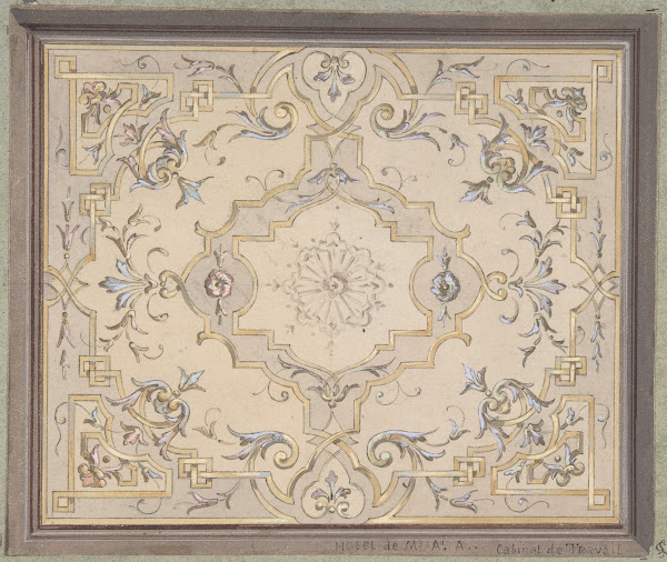 Design for a Study Ceiling 19th Century