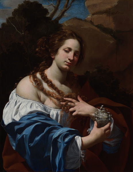 Virginia da Vezzo the Artists Wife as the Magdalen circa 1627