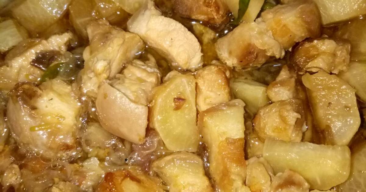 Ba chỉ kho củ cải trắng