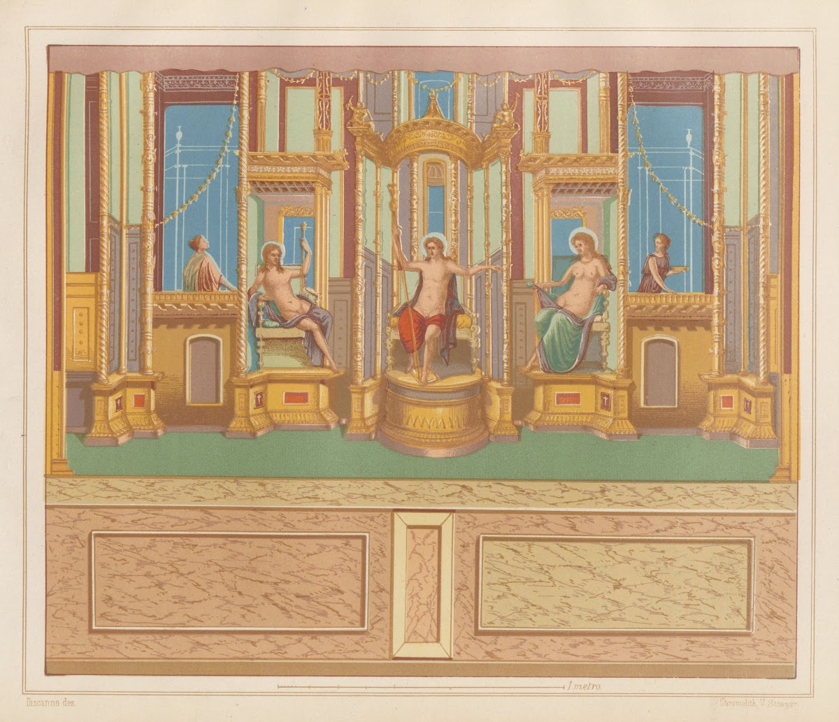 The most beautiful walls in Pompeii Pl25 1877
