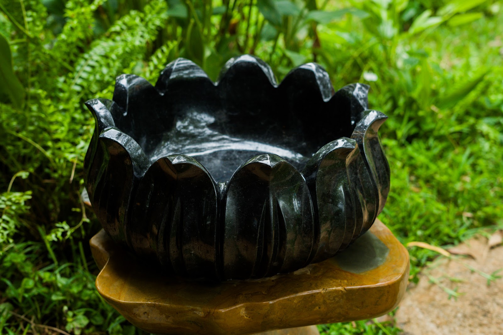 Lotus Petal Water Bowl, studio view 3