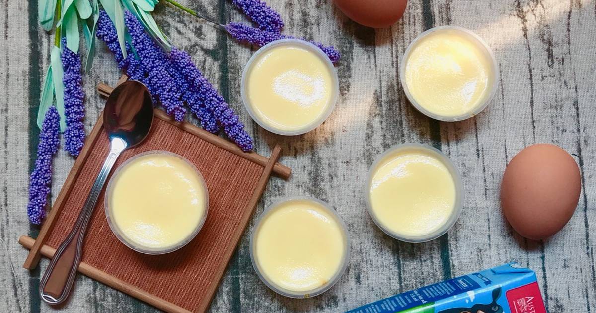 Ăn Dặm - Bánh Flan lò vi sóng