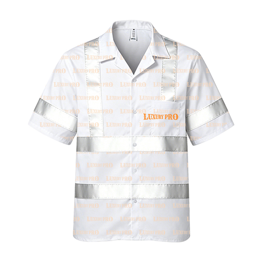 MEG Normal Fit Shirt - Silver Reflective Stripes