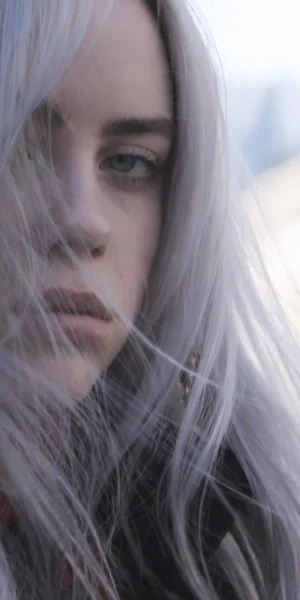 Billie Eilish, Singer, Women, Face, Long Hair  Wallpaper Background