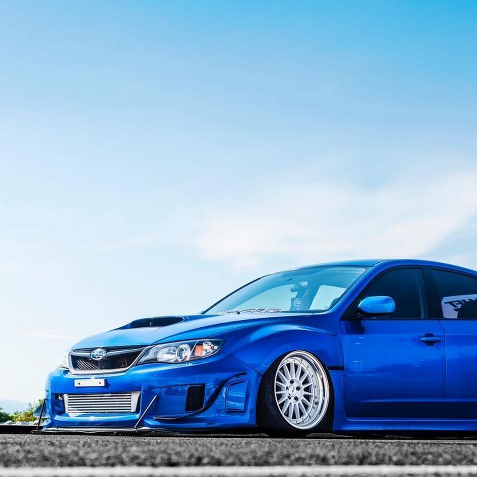 Download Blue Subaru WRX STI iPhone