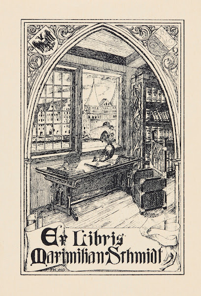 Bookplate of Maximilian Schmidt 1910