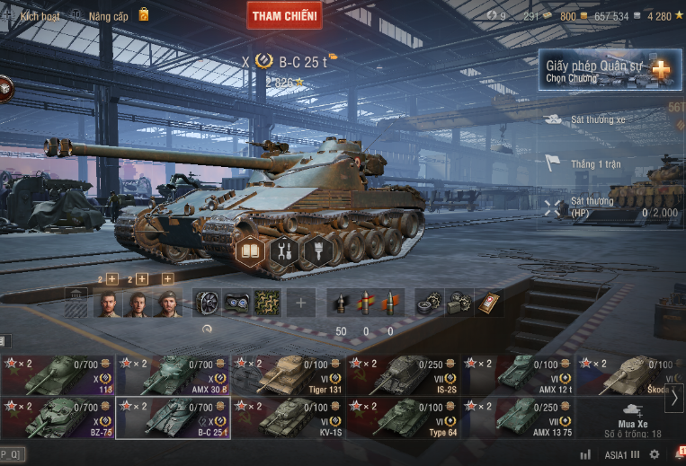 Acc World of Tanks server ASIA, garage nhiều xe mạnh, nổi bậ...
