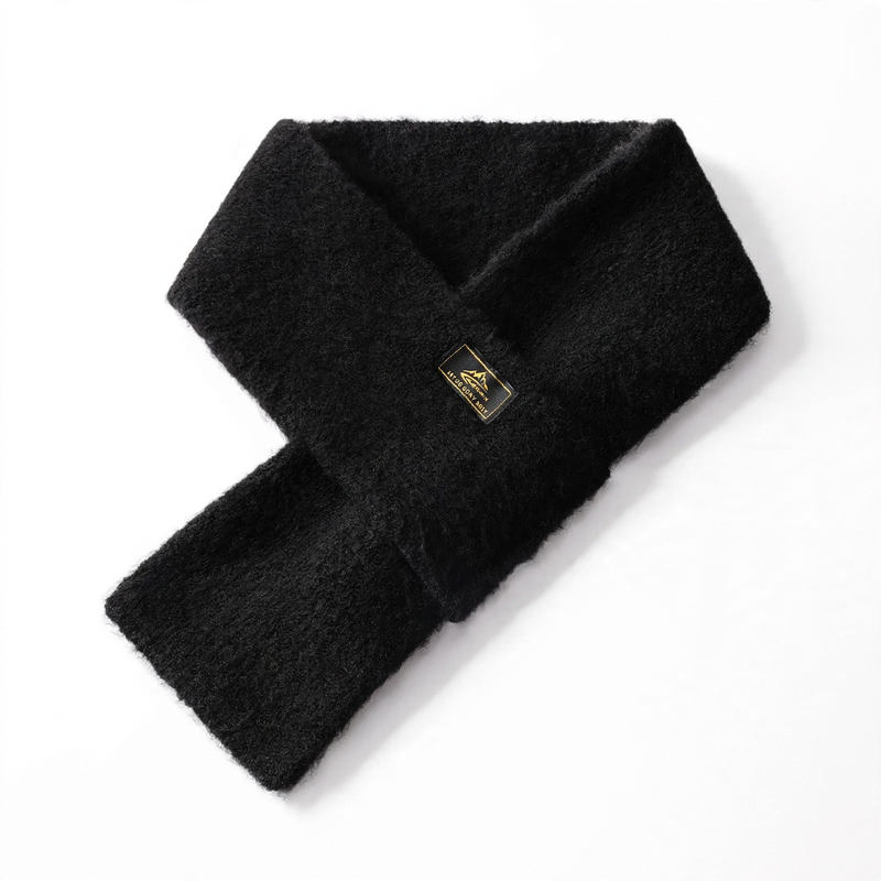 Warm knit loop scarf for outdoor activities