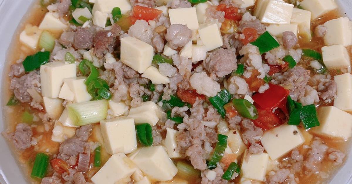 Đậu hũ non sốt thịt bằm