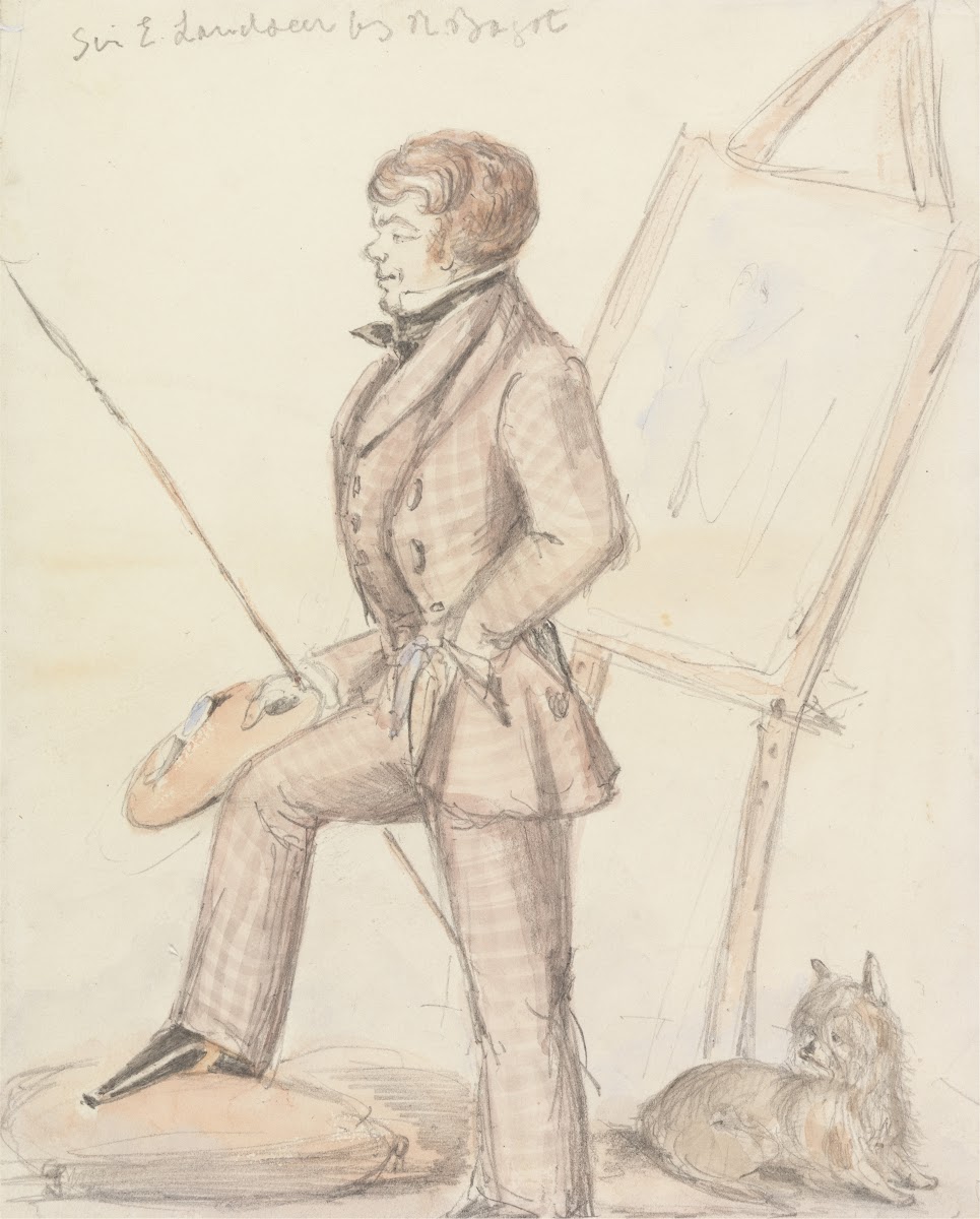 Portrait of Sir Edwin Landseer RA at his Easel