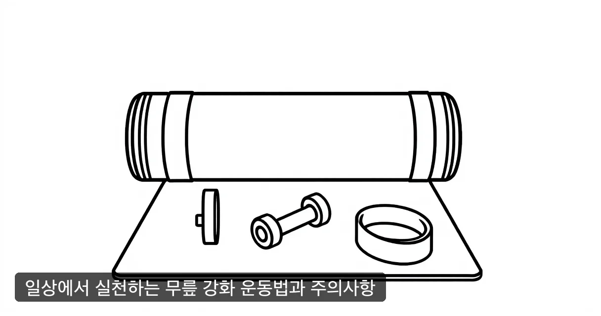 일상에서 실천하는 무릎 강화 운동법과 주의사항