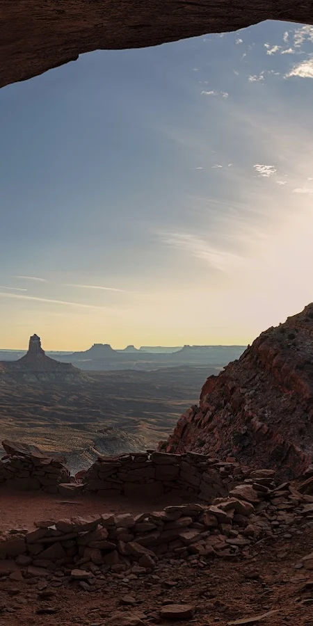 Utah, False Kiva, Sunrise, Landscape, Nature 5K Phone Wallpaper