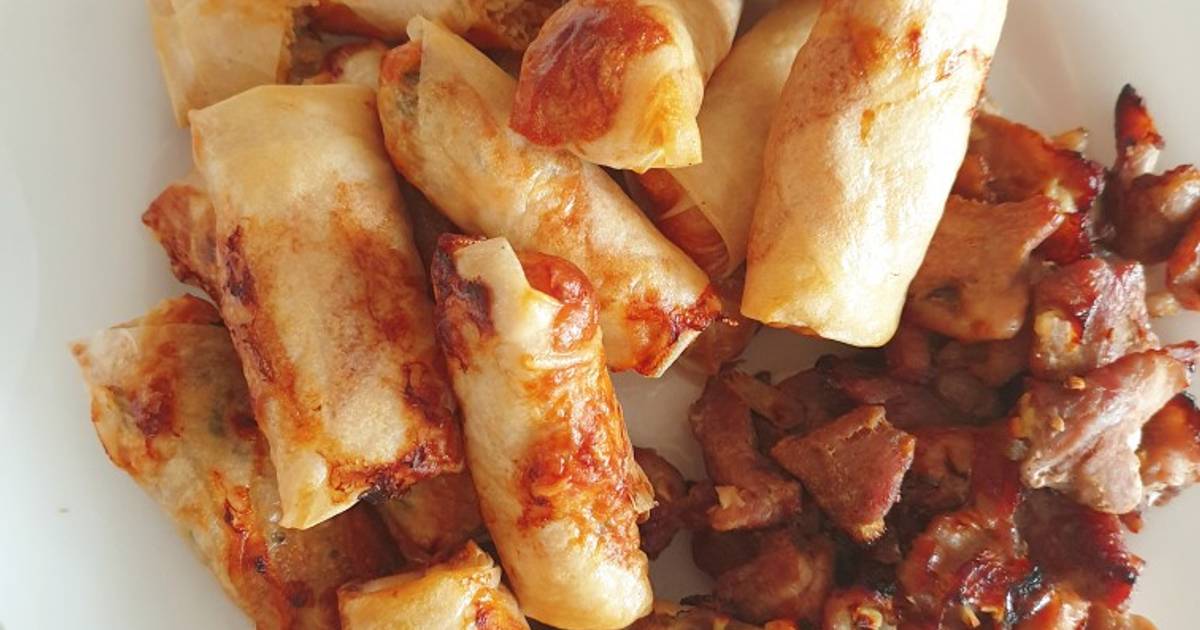 Chả giò chay air fryer