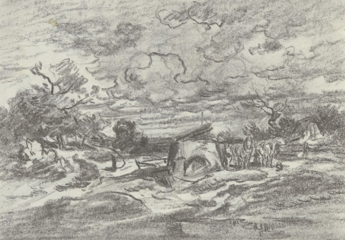 Landscape in stormy weather