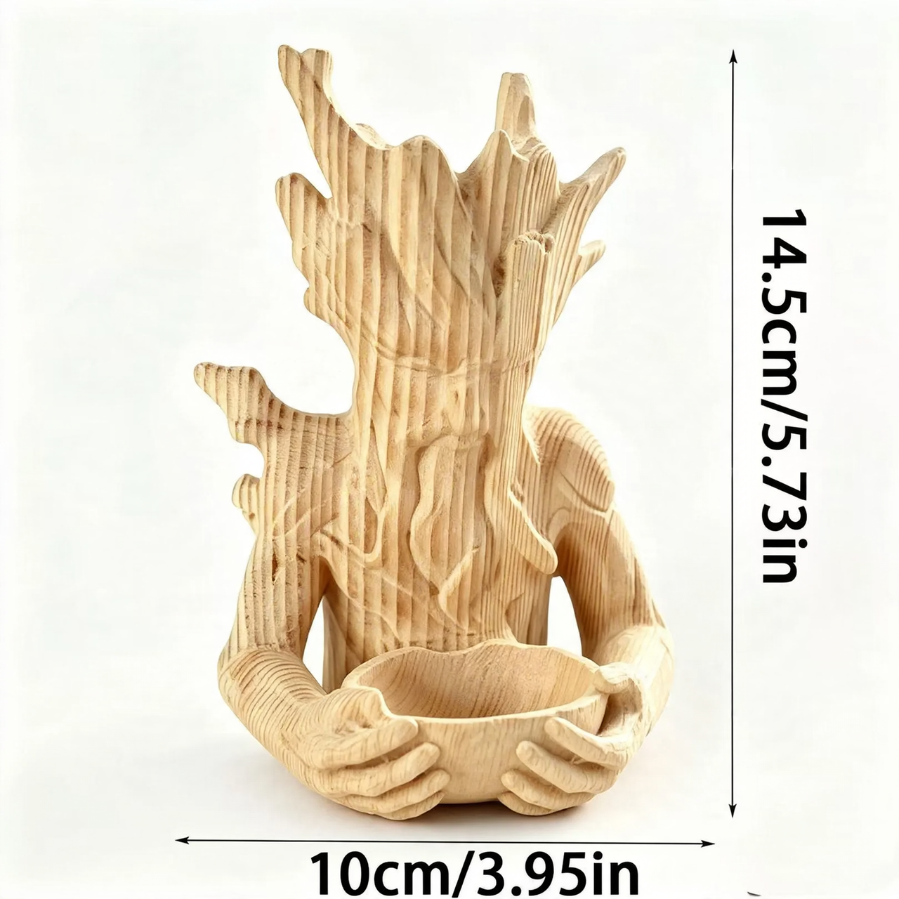 Creative Tree Face Bird Feeder Made of Wood