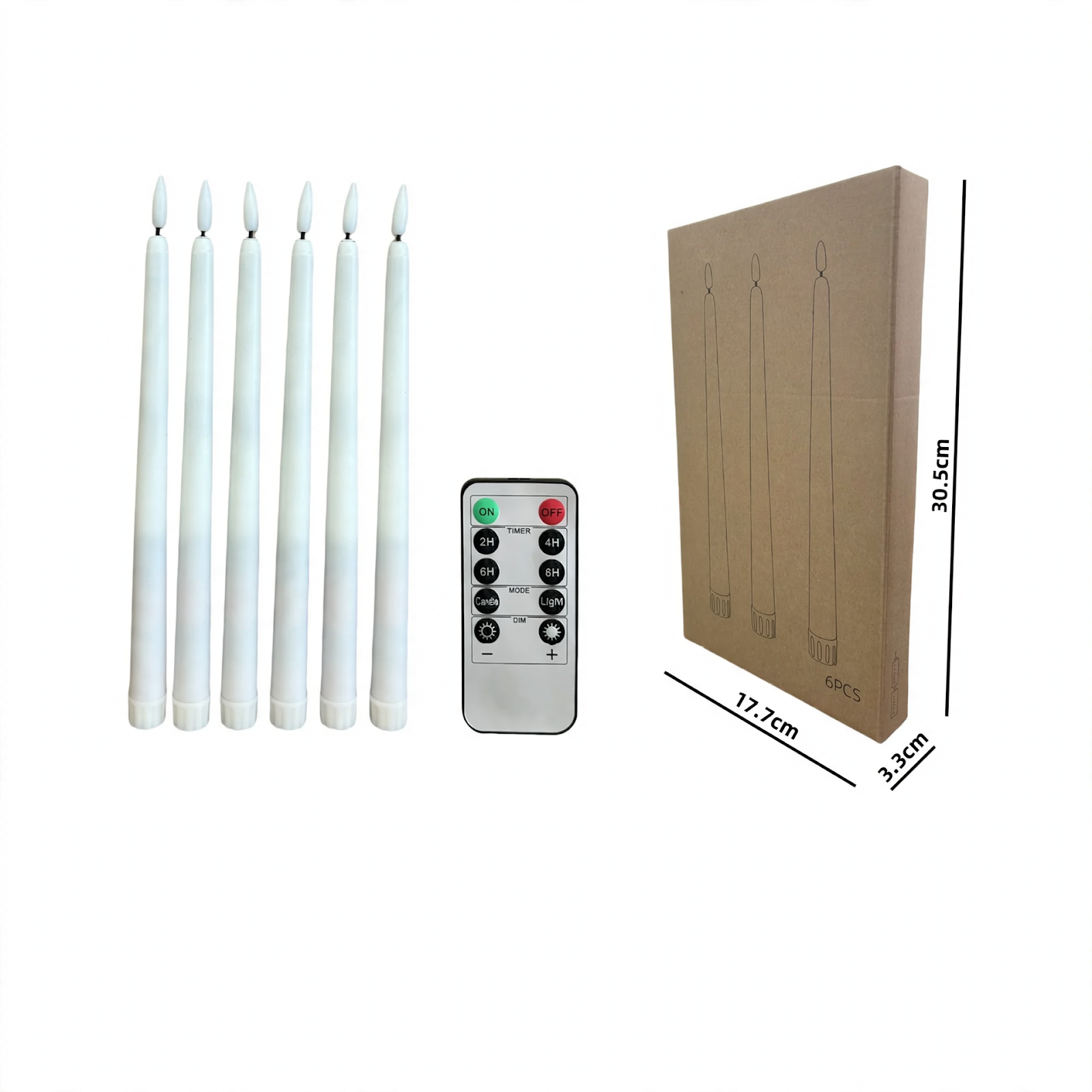 Electronic Taper Candle with Remote Control