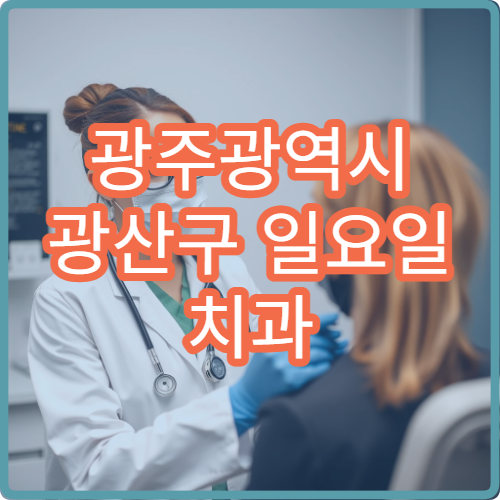 광주광역시 광산구 일요일 치과 휴일 진료 병원 찾기