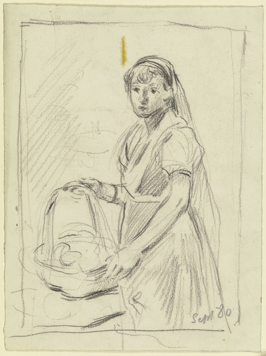 Girl with a basket 1880