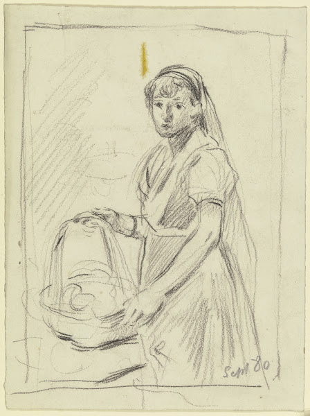 Girl with a basket 1880