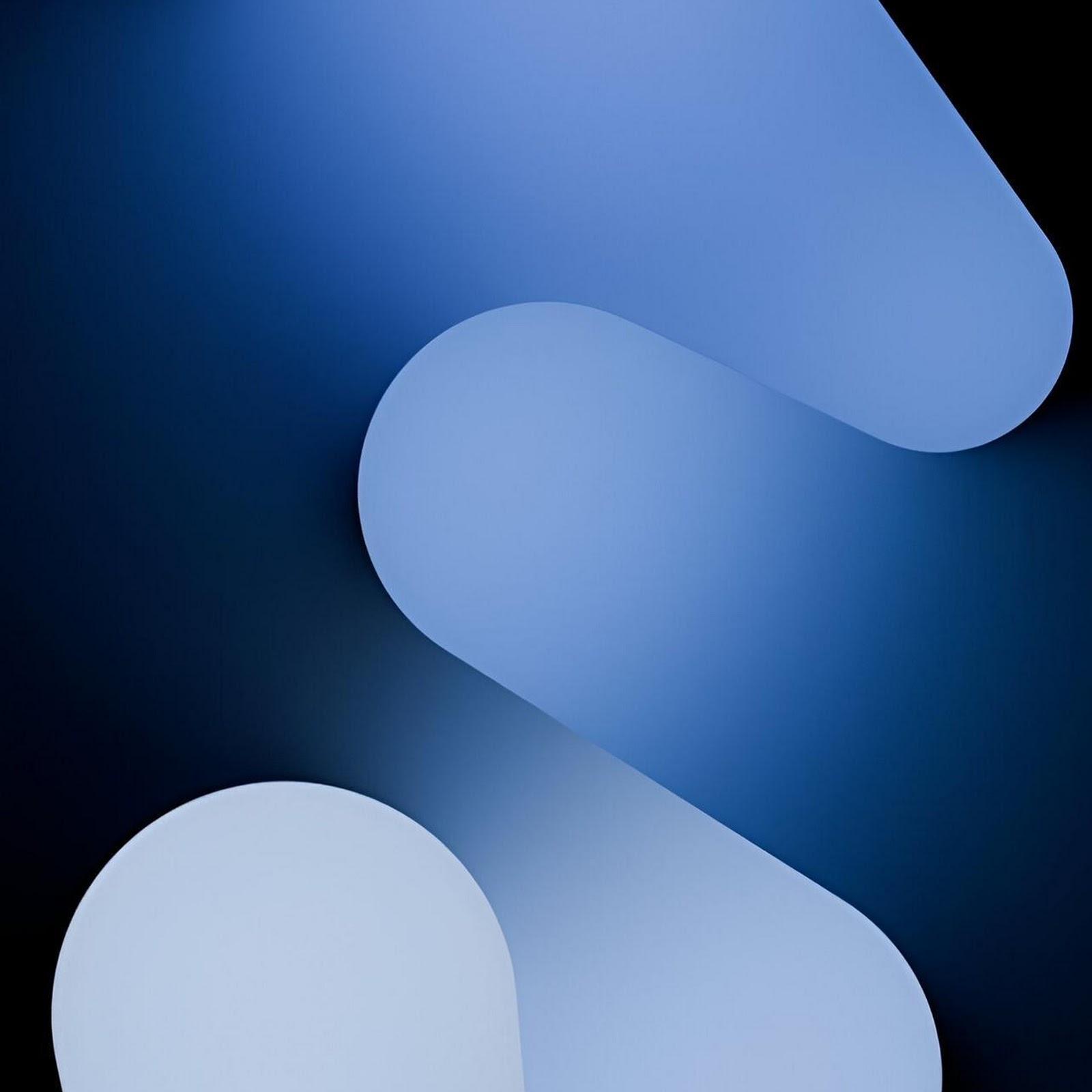 Download Abstract Blue Curved Waves Full HD iPhone