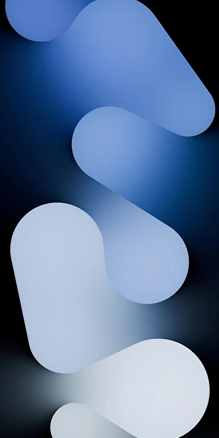 Abstract Blue Curved Waves Full HD iPhone Phone Wallpaper
