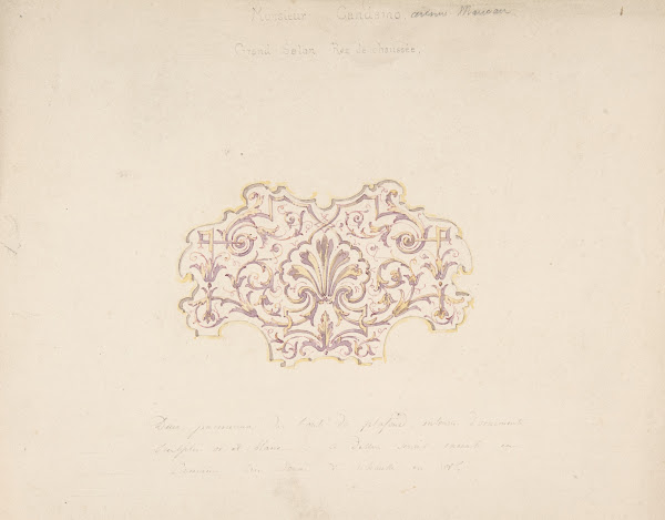 Design for Grand Salon Ground Floor Hôtel Candamo ca 1873