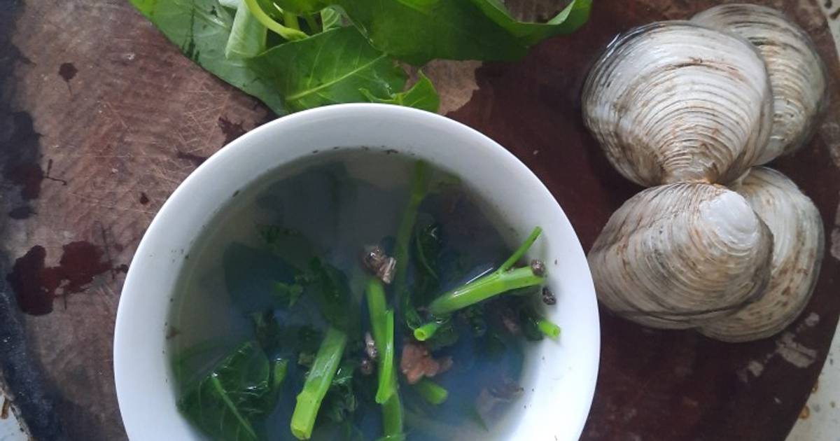 Canh ngán rau muống
