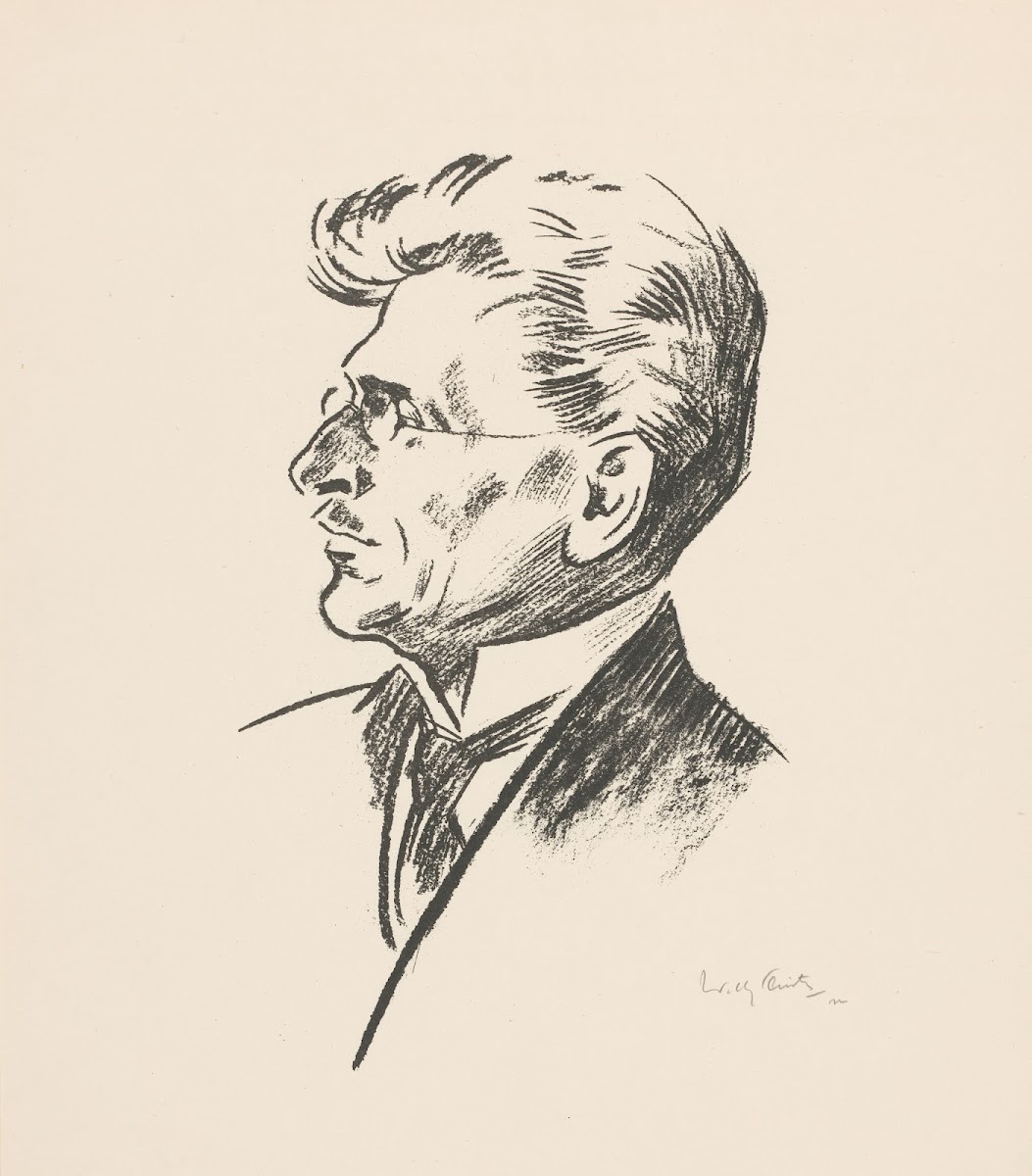 Portret van E Bonebakker 1922