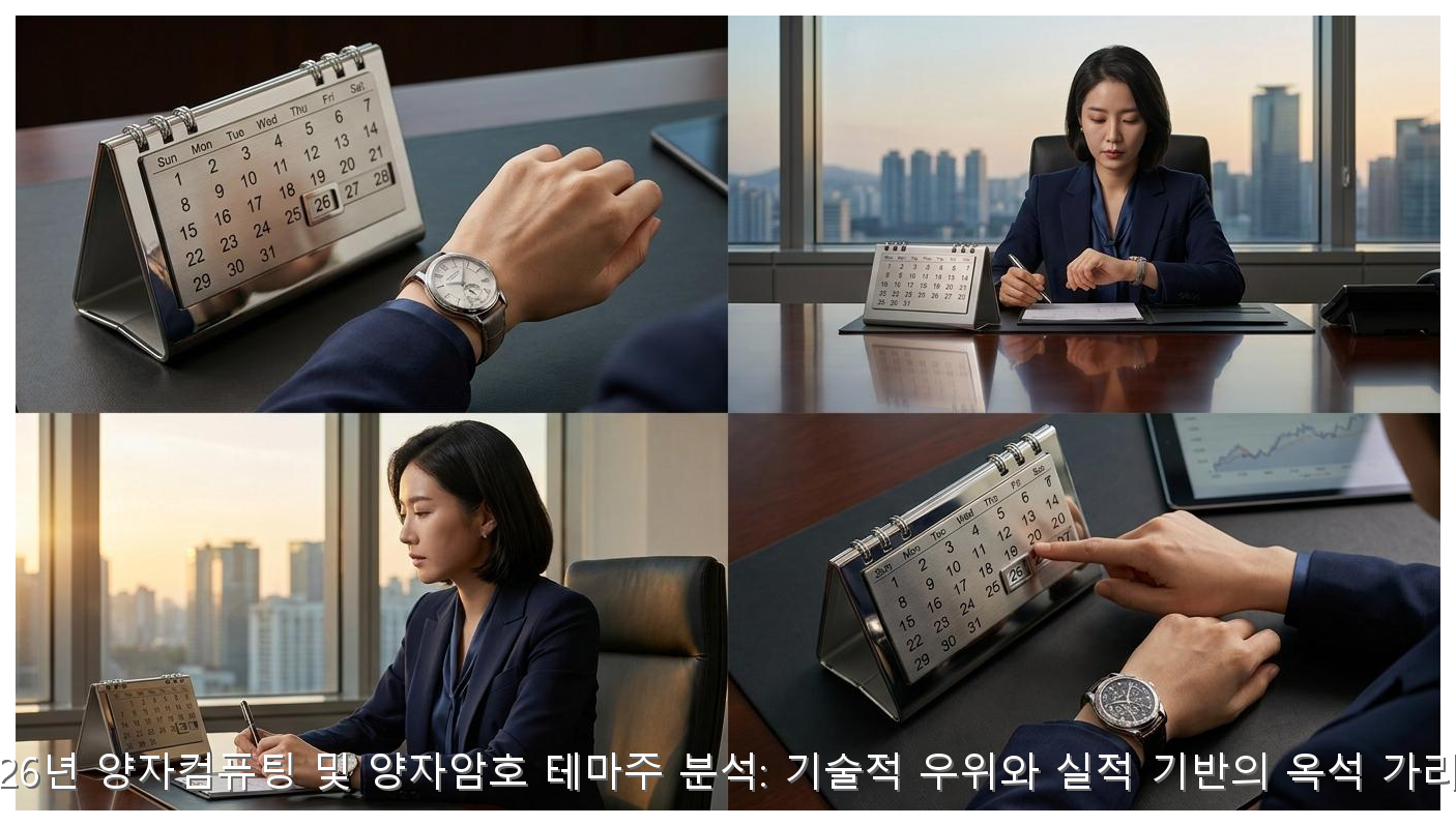 2026년 양자컴퓨팅 및 양자암호 테마주 분석: 기술적 우위와 실적 기반의 옥석 가리기 핵심 안내 및 분석 인포그래픽 (2)