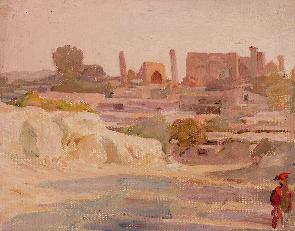 Samarkand  overall view From the journey to Turkestan 1912