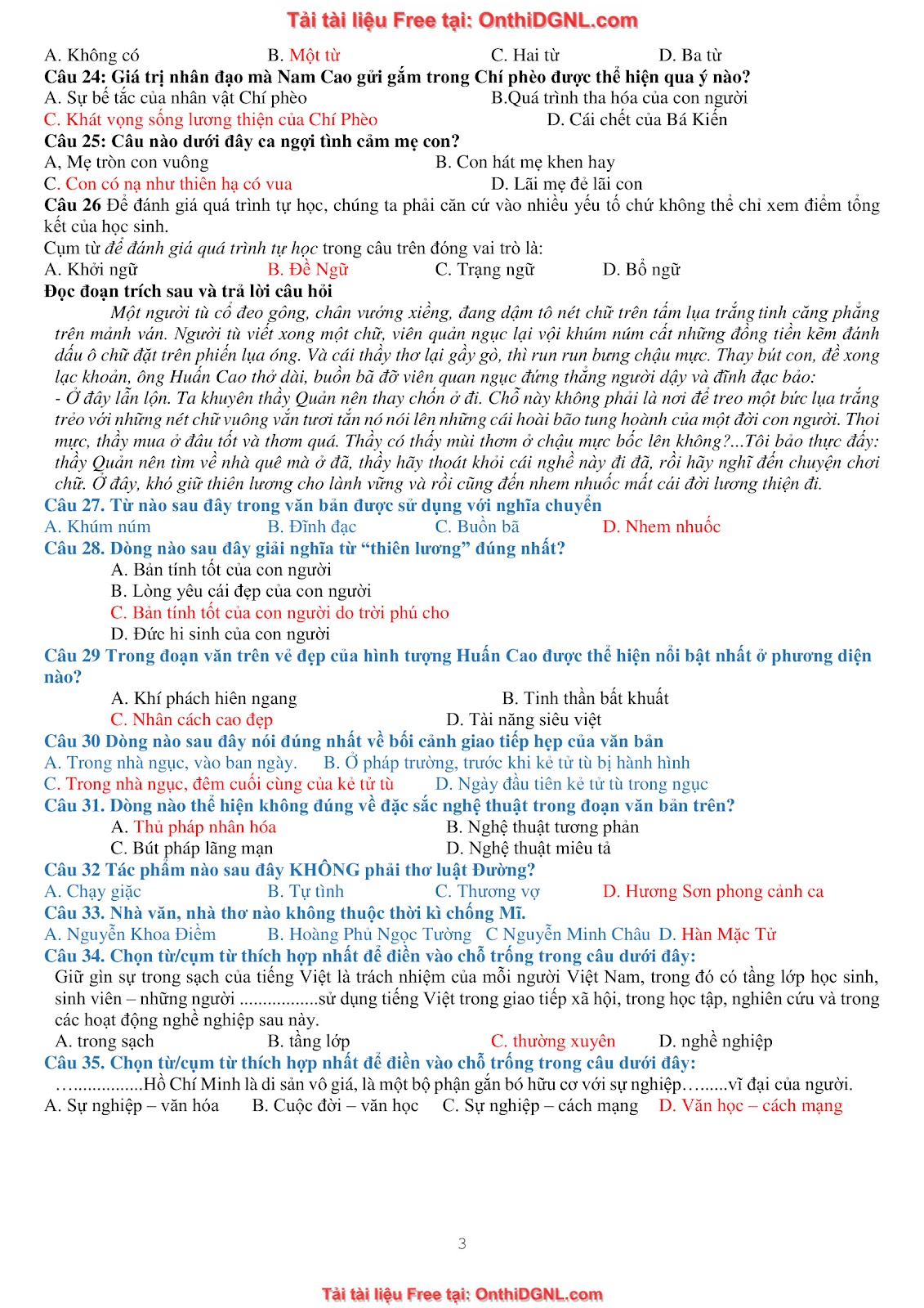 39 Đề ôn HSA - ĐỊnh tính