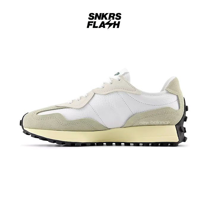 NEW BALANCE 327 WHITE GREEN - Size 40.5