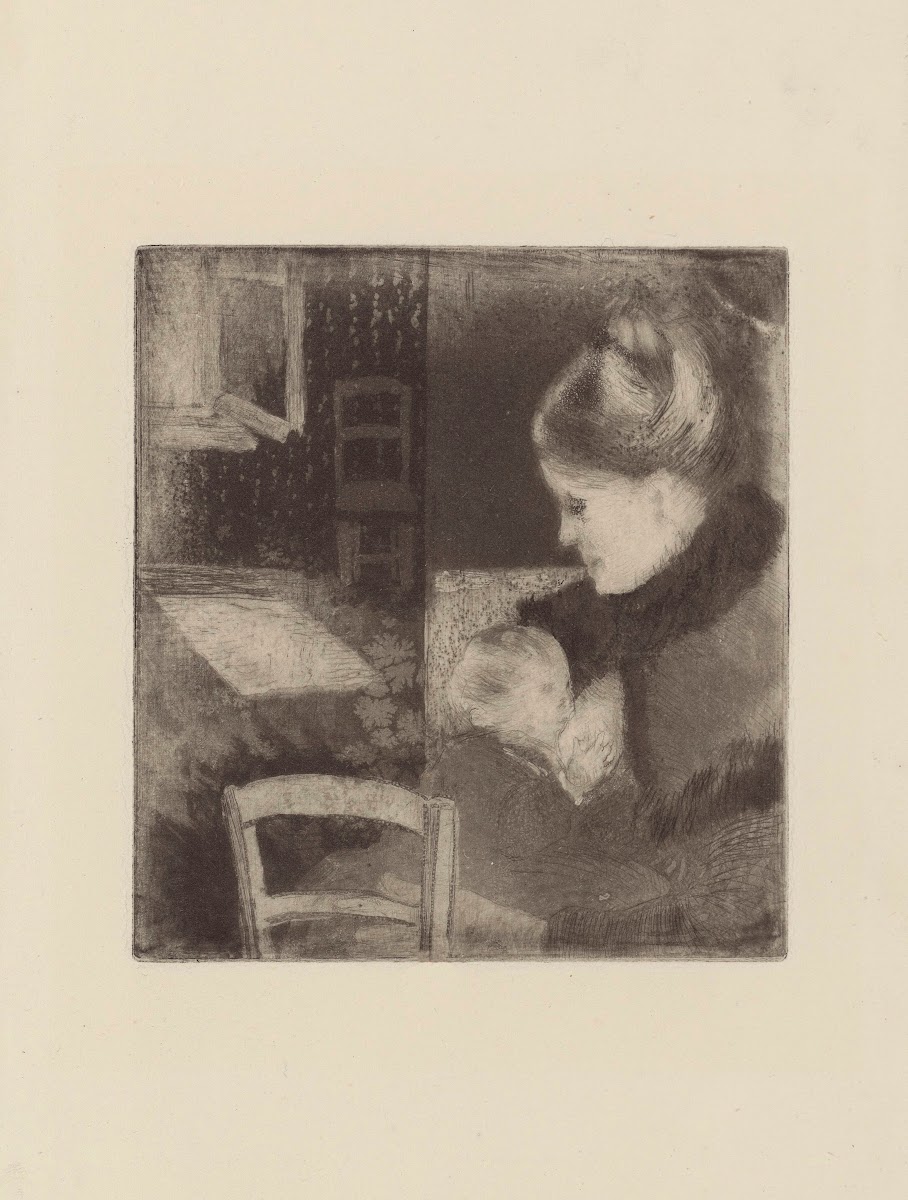 Enfant têtant sa mère 1882