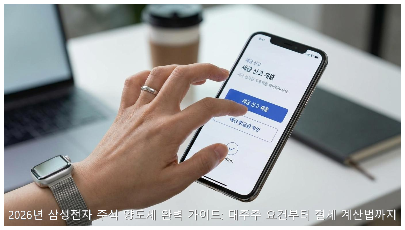 2026년 삼성전자 주식 양도세 완벽 가이드: 대주주 요건부터 절세 계산법까지 핵심 안내 및 분석 인포그래픽 (8)
