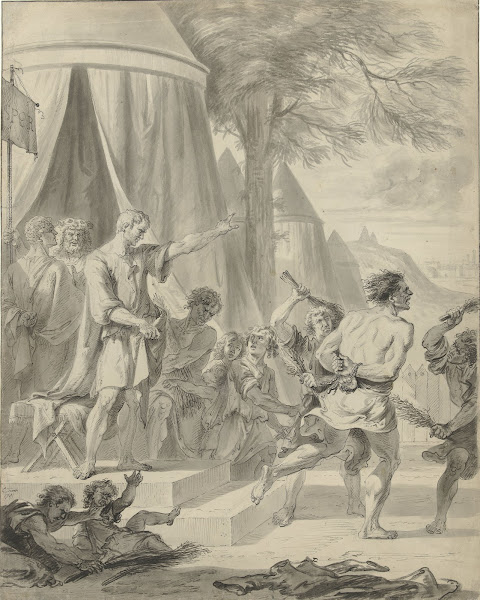 Marcus Furius Camillus laat de schoolmeester van de Falerii door diens leerlinge