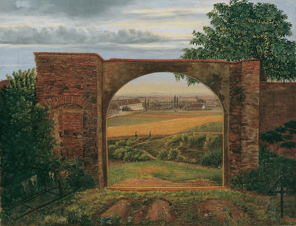 Das Friedhofstor Friedhof bei Wien 1820