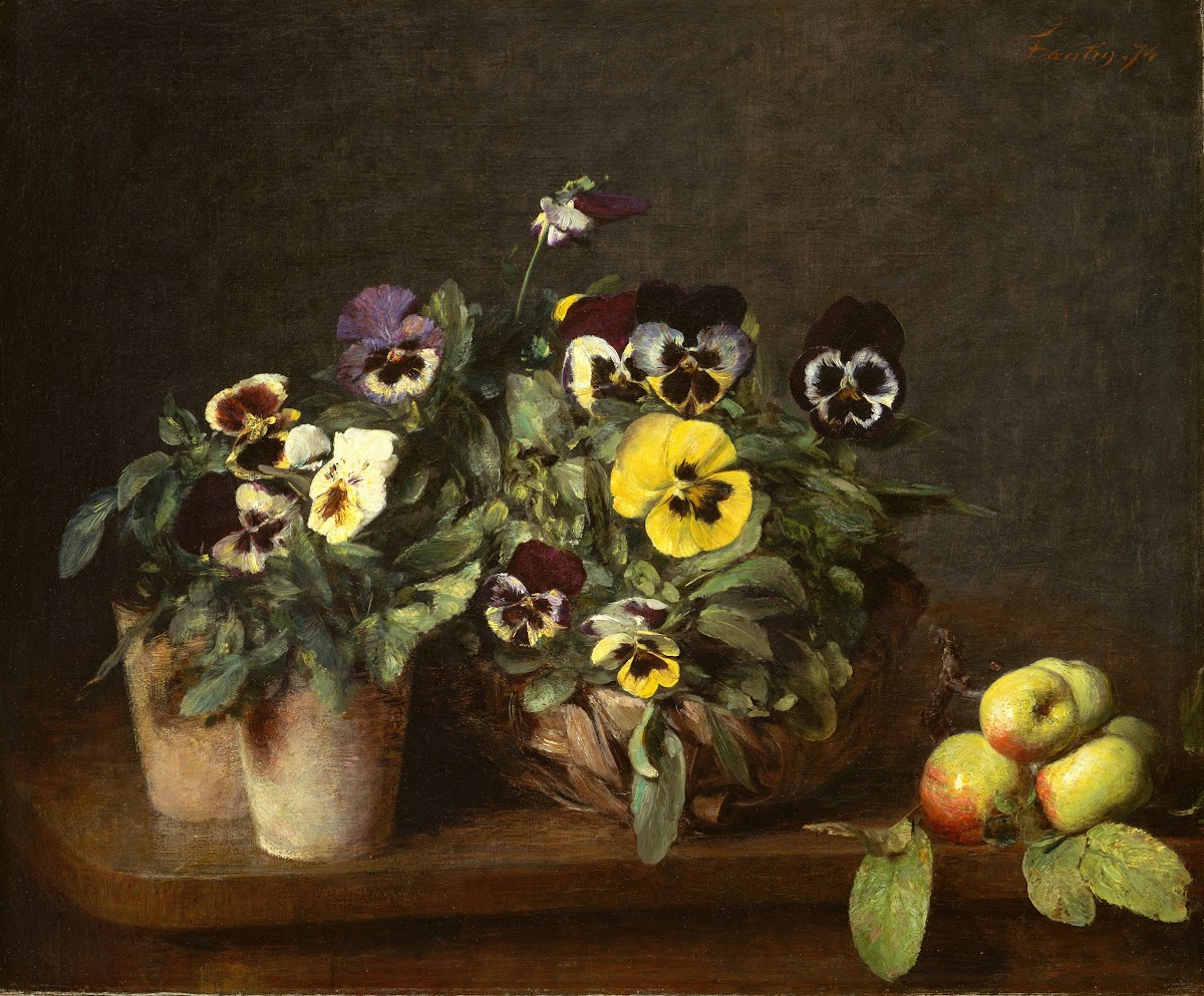 Still Life with Pansies 1874