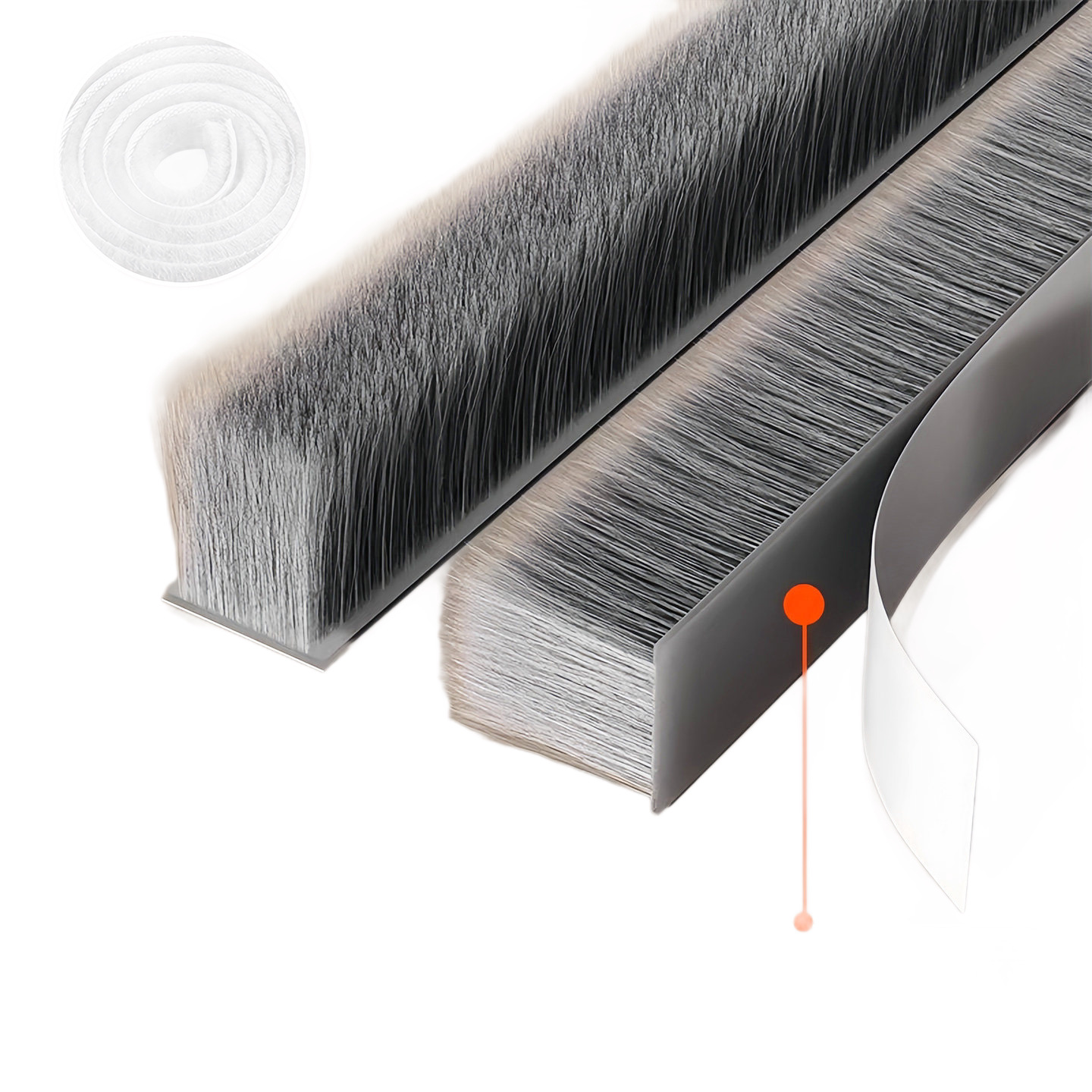 Brush seal for door and window gaps