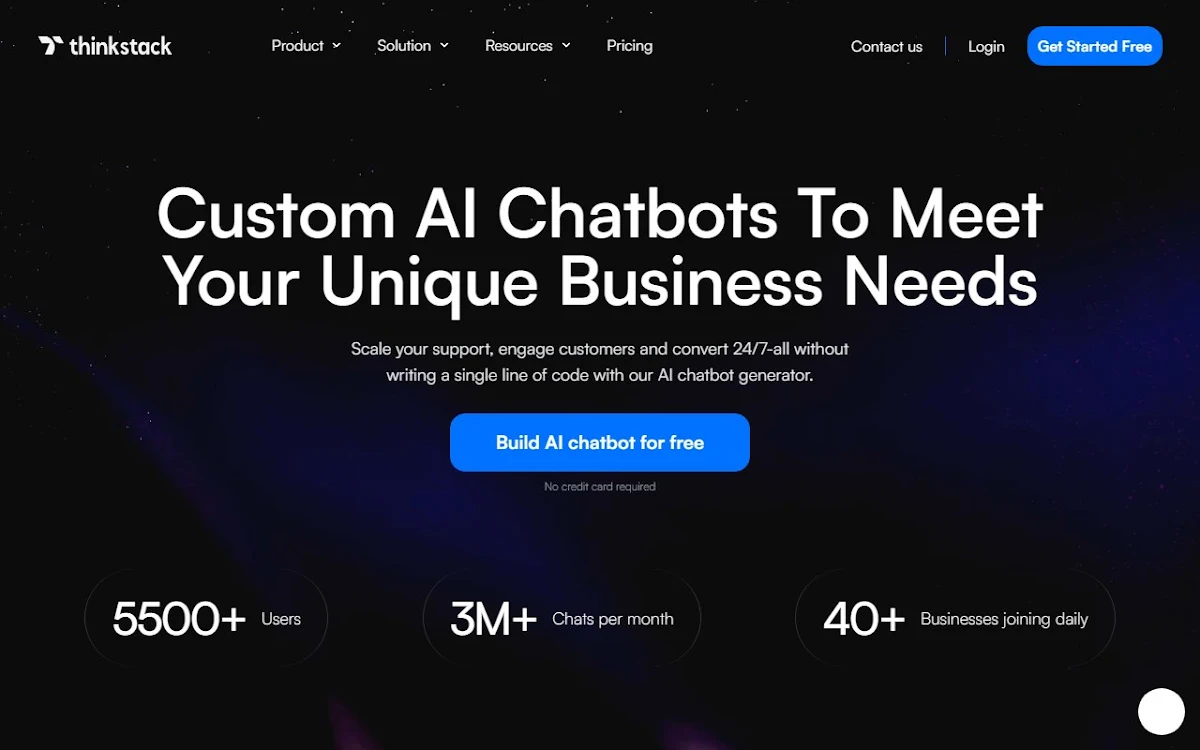 Captura de thinkstack.AI