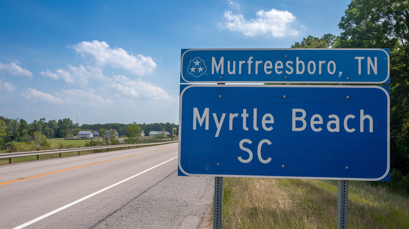Distance and Travel Tips: Myrtle Beach from Murfreesboro, TN
